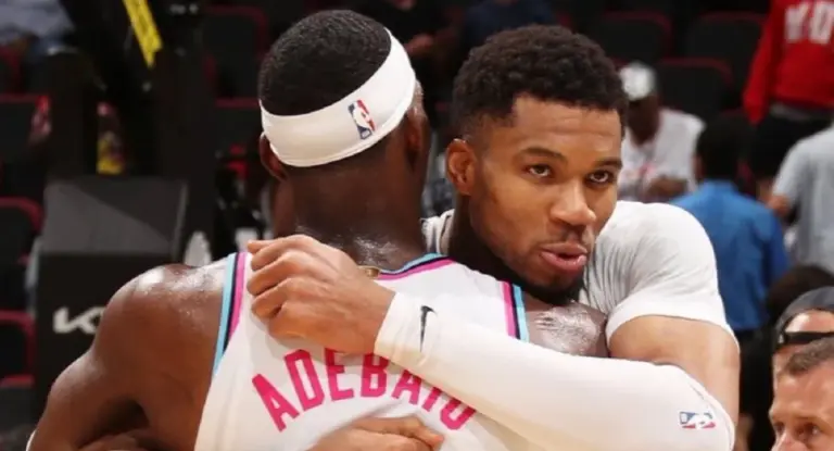 Bam Adebayo celebra chegada de Giannis Antetokounmpo ao Heat