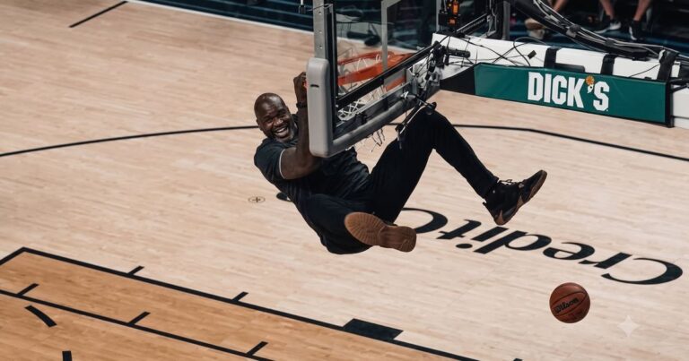 Shaq enterra aos 54 anos e sacode o aro na Dunkman