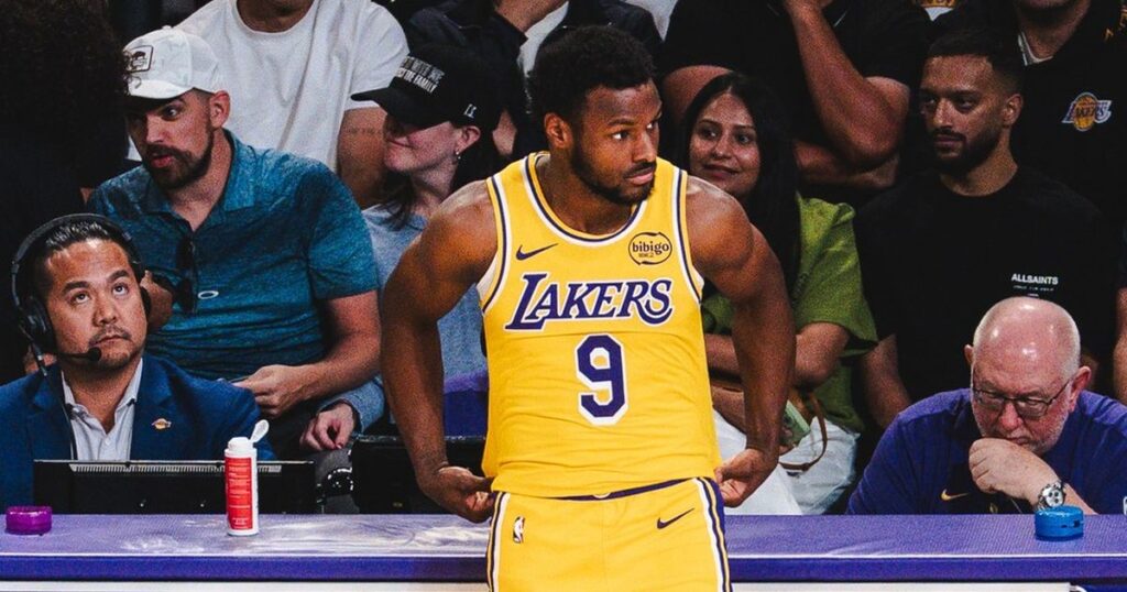 Bronny James fica fora da rotação do Lakers