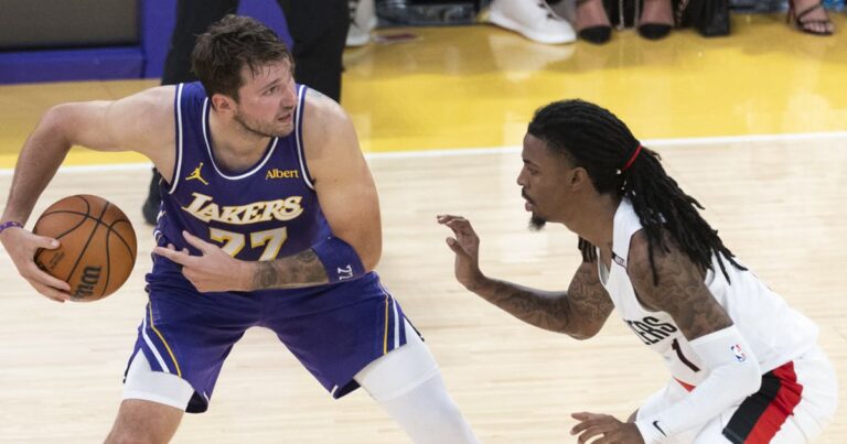os números do duelo Lakers x Blazers