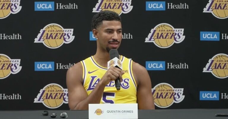 Quentin Grimes e o primeiro contrato longo no Lakers